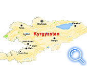 Carte du Kirghizistan