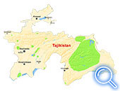 Carte de Tadjikistan