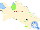 Carte de Turkménistan